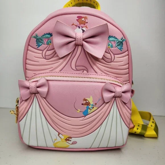 Loungefly Disney Cinderella 70th Anniversary Pink Dress Mini Backpack - Picture 1 of 14